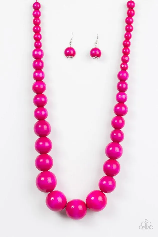 Necklaces Paparazzi Jewelry Paparazzi Necklace Effortlessly Everglades Pink