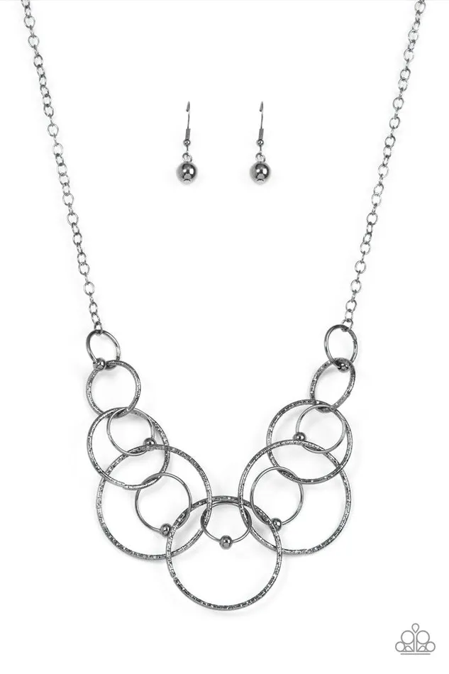 Necklaces Paparazzi Jewelry Paparazzi Necklace Encircled in Elegance Black Necklaces Paparazzi Jewelry Paparazzi Necklace Encircled in Elegance Black