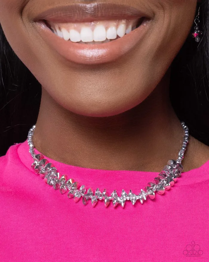Necklaces Paparazzi Jewelry Paparazzi Necklace Flickering Fashion Silver