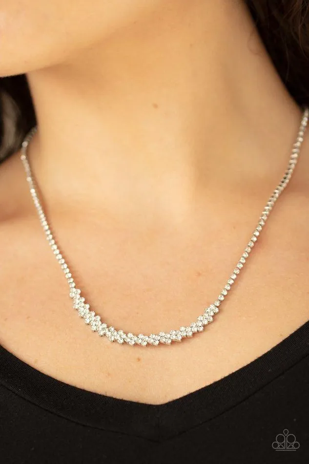 Necklaces Paparazzi Jewelry Paparazzi Necklace Glamour Glow White