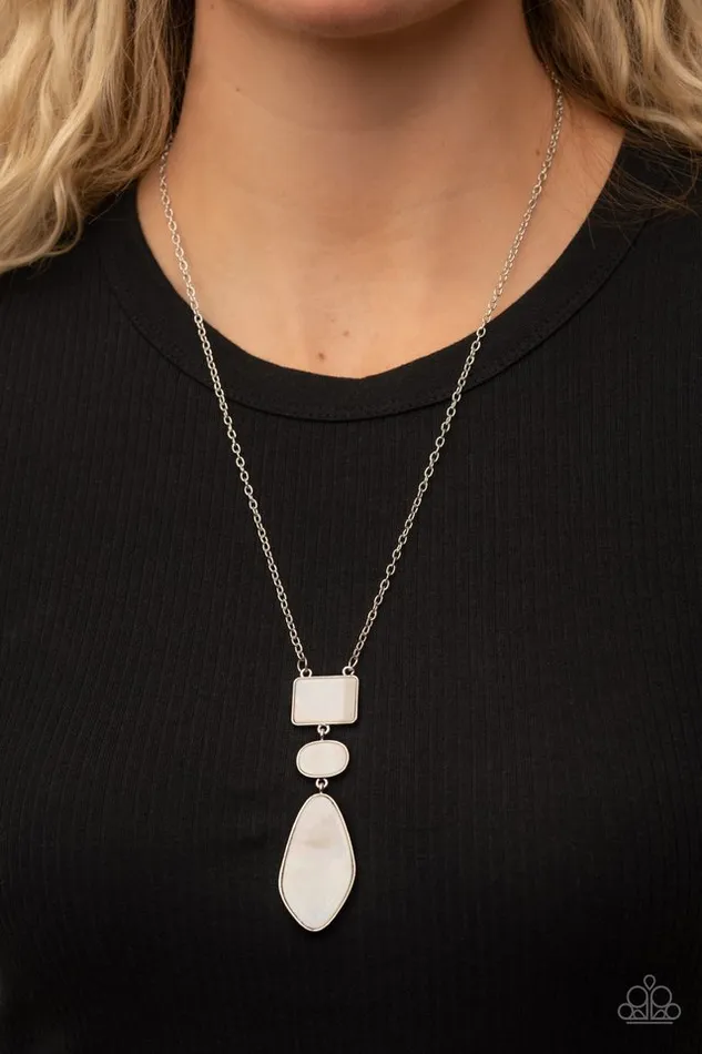 Necklaces Paparazzi Jewelry Paparazzi Necklace Hidden Cove White