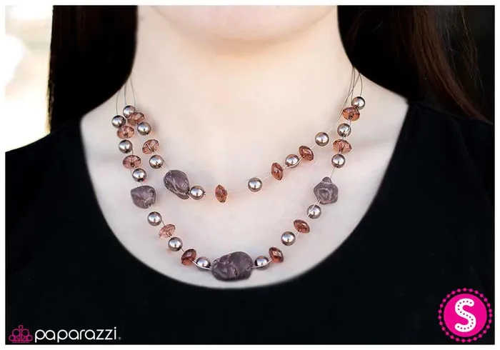 Necklaces Paparazzi Jewelry Paparazzi Necklace Keep Your Composure Brown