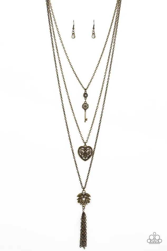 Necklaces Paparazzi Jewelry Paparazzi Necklace Love Opens All Doors Brass Necklaces Paparazzi Jewelry Paparazzi Necklace Love Opens All Doors Brass