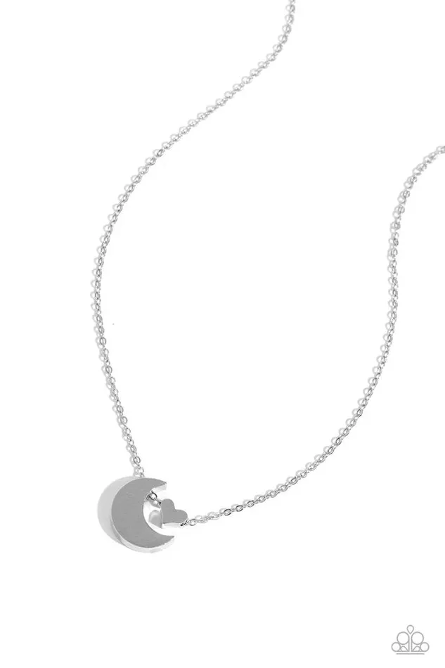 Necklaces Paparazzi Jewelry Paparazzi Necklace LowKey Lunar Silver Necklaces Paparazzi Jewelry Paparazzi Necklace LowKey Lunar Silver
