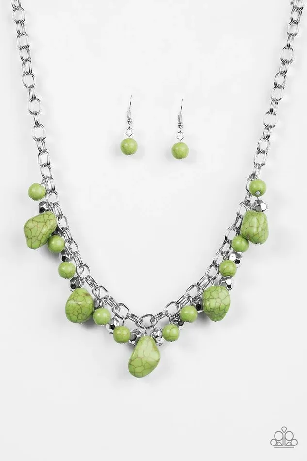 Necklaces Paparazzi Jewelry Paparazzi Necklace Paleo Princess Green