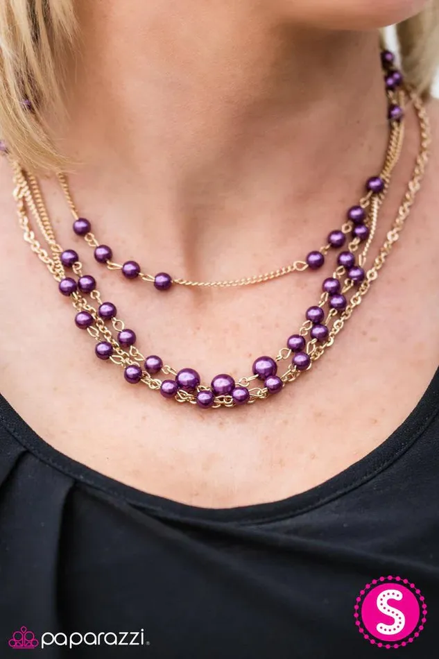 Necklaces Paparazzi Jewelry Paparazzi Necklace Pearls Are Always Appropriate Purple