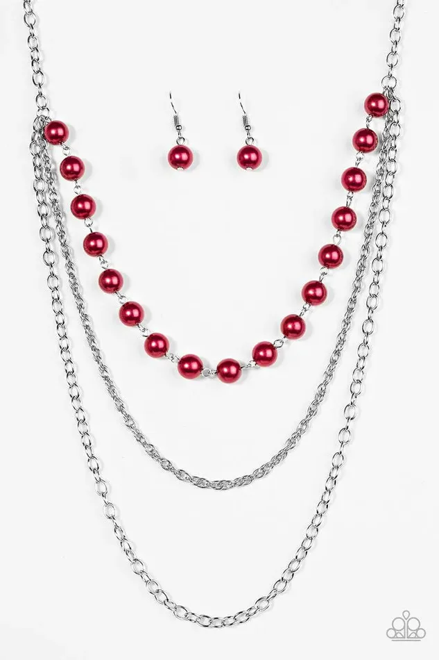 Necklaces Paparazzi Jewelry Paparazzi Necklace Right On The Money Red