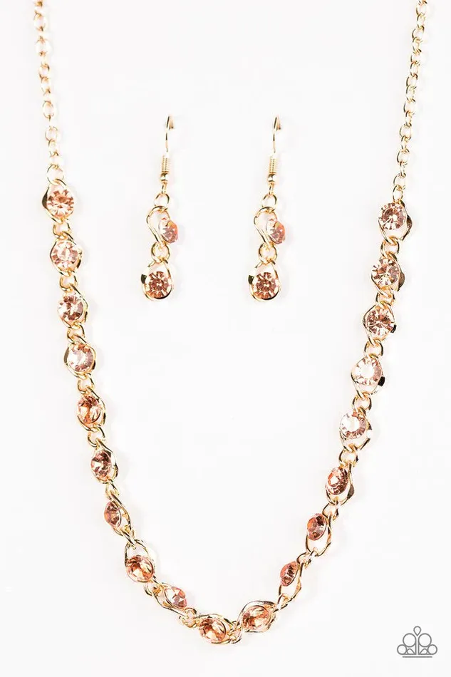 Necklaces Paparazzi Jewelry Paparazzi Necklace Shes A GLAMeater Gold