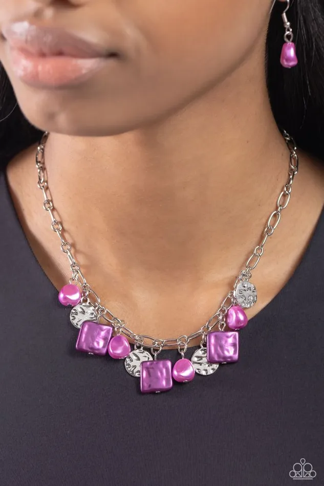Necklaces Paparazzi Jewelry Paparazzi Necklace Sophisticated Squared Purple