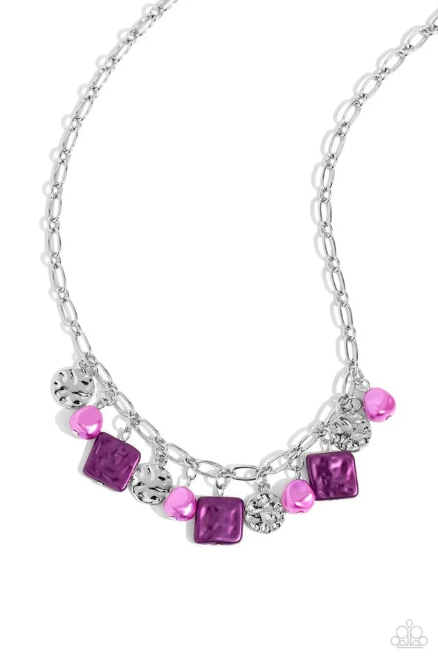 Necklaces Paparazzi Jewelry Paparazzi Necklace Sophisticated Squared Purple Necklaces Paparazzi Jewelry Paparazzi Necklace Sophisticated Squared Purple