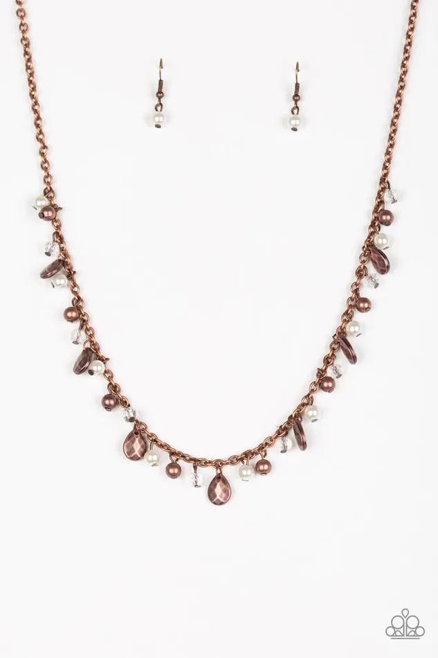 Necklaces Paparazzi Jewelry Paparazzi Necklace Spring Sophistication Copper