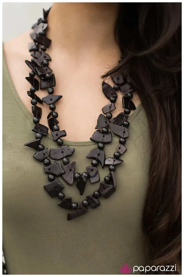 Necklaces Paparazzi Jewelry Paparazzi Necklace Take It Outside Black