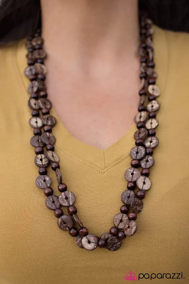 Necklaces Paparazzi Jewelry Paparazzi Necklace Woodnt You Like To Know Brown