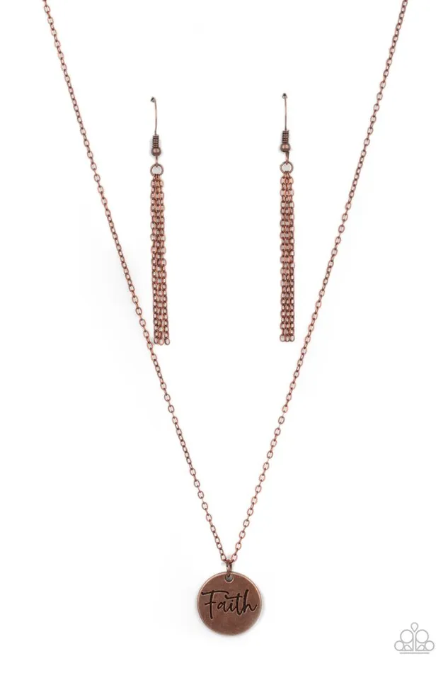 Necklaces Paparazzi Necklace Choose Faith Copper Paparazzi Jewelry Necklaces Paparazzi Necklace Choose Faith Copper Paparazzi Jewelry
