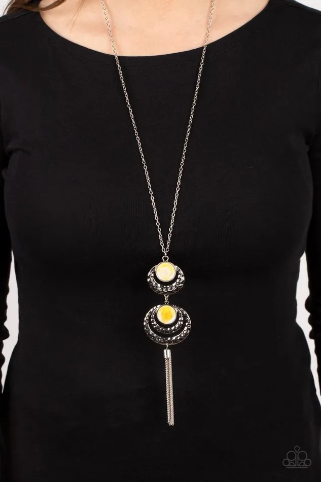Necklaces Paparazzi Necklace Limitless Luster Yellow Paparazzi Jewelry
