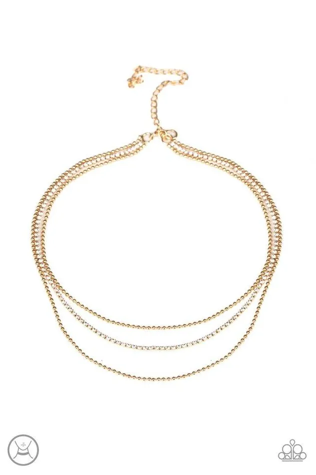 Necklaces Paparazzi Necklace Retro Minimalism Gold Paparazzi Jewelry