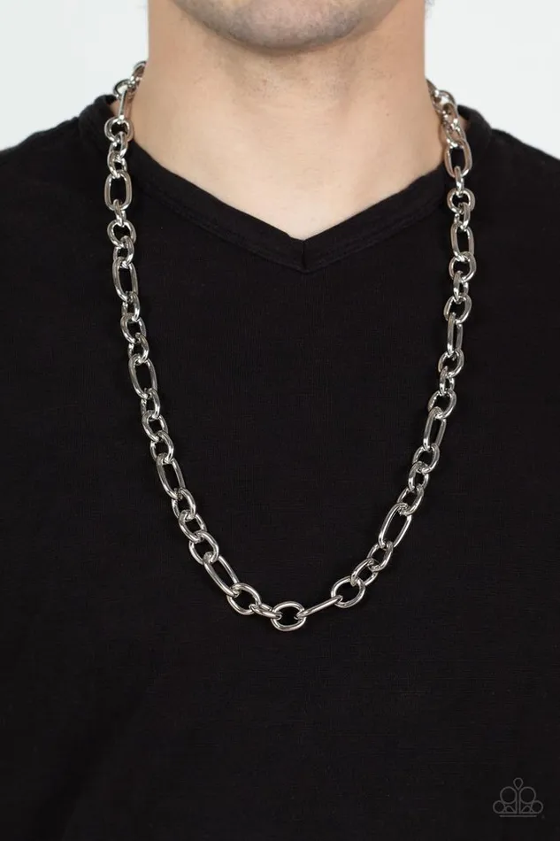 Necklaces Paparazzi Necklace Ringside Throne Silver Paparazzi Jewelry