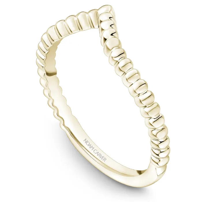 Noam Carver Rings 14K Yellow Gold Curved Band