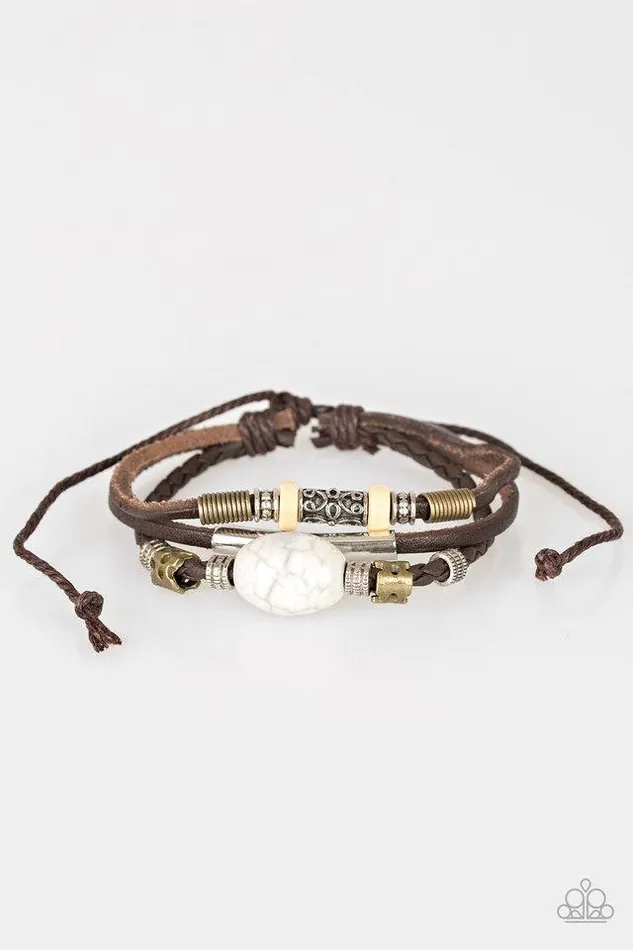 Paparazzi Bracelet Across The Globe Brown Paparazzi Jewelry Bracelets