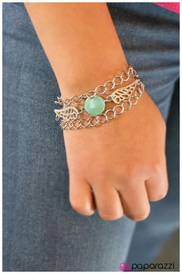 Paparazzi Bracelet Angel of Mine Blue Paparazzi Jewelry Bracelets