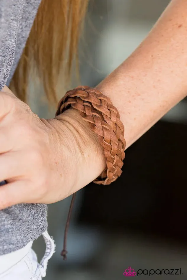 Paparazzi Bracelet Braided Bayou Brown Paparazzi Jewelry Bracelets