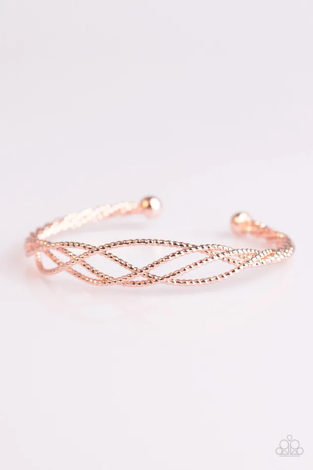 Paparazzi Bracelet City Life Rose Gold Paparazzi Jewelry Bracelets