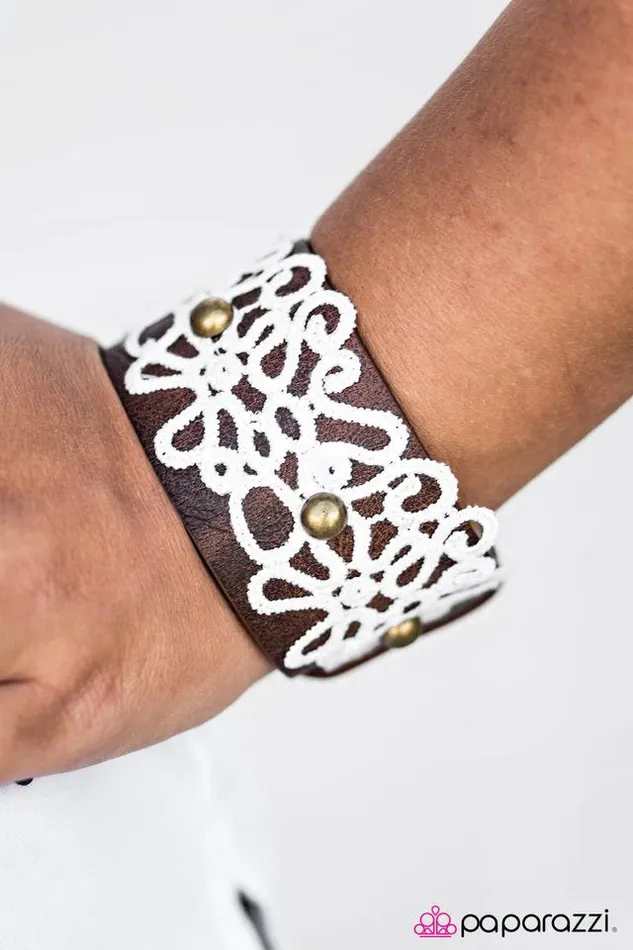 Paparazzi Bracelet Cowgirl Boot Camp Brown Paparazzi Jewelry Bracelets