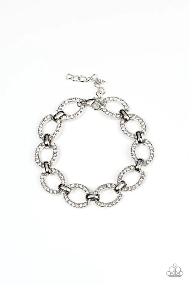 Paparazzi Bracelet Date Night Debonair White Paparazzi Jewelry Bracelets Paparazzi Bracelet Date Night Debonair White Paparazzi Jewelry Bracelets