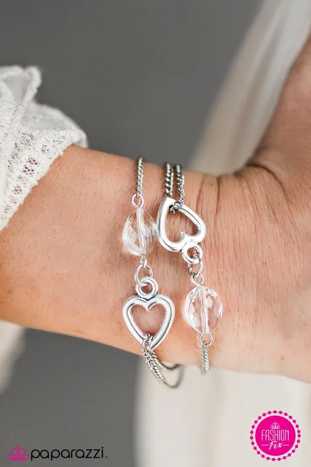 Paparazzi Bracelet Dear Cupid White Paparazzi Jewelry Bracelets