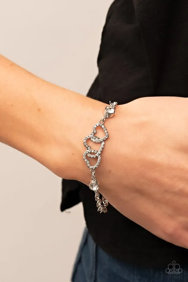 Paparazzi Bracelet Desirable Dazzle White Paparazzi Jewelry Bracelets