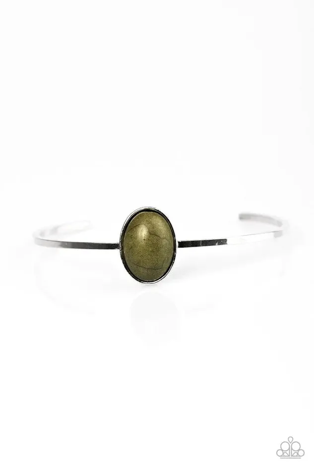 Paparazzi Bracelet Dune Dweller Green Paparazzi Jewelry Bracelets