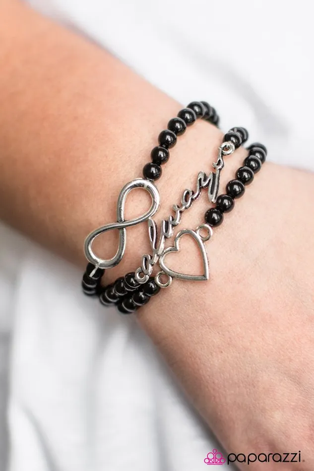 Paparazzi Bracelet Forever In Fashion Black Paparazzi Jewelry Bracelets