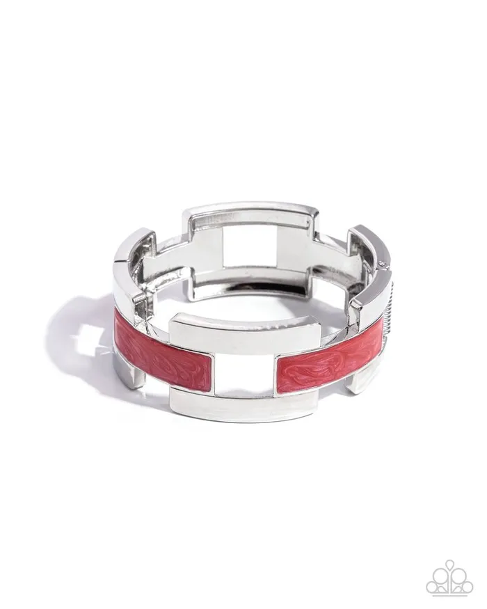 Paparazzi Bracelet Modern Merger Red Paparazzi Jewelry Bracelets Paparazzi Bracelet Modern Merger Red Paparazzi Jewelry Bracelets