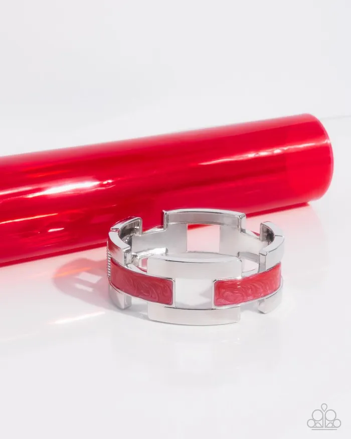 Paparazzi Bracelet Modern Merger Red Paparazzi Jewelry Bracelets Paparazzi Bracelet Modern Merger Red Paparazzi Jewelry Bracelets