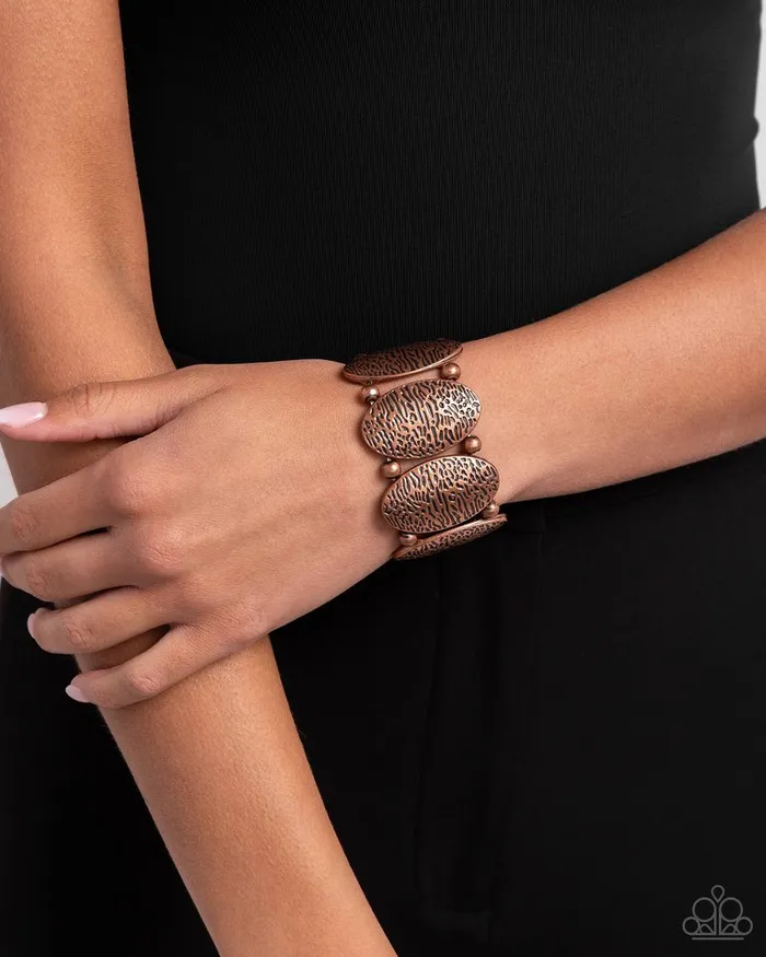 Paparazzi Bracelet River Realm Copper Paparazzi Jewelry Bracelets