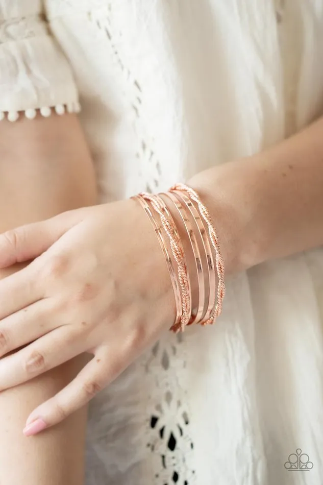 Paparazzi Bracelet Sensational Shimmer Copper Paparazzi Jewelry Bracelets