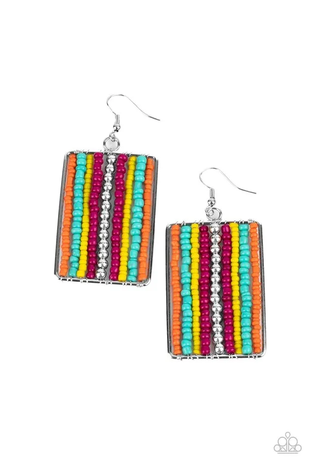 Paparazzi Earring Beadwork Wonder Multi Paparazzi Jewelry Earrings Paparazzi Earring Beadwork Wonder Multi Paparazzi Jewelry Earrings