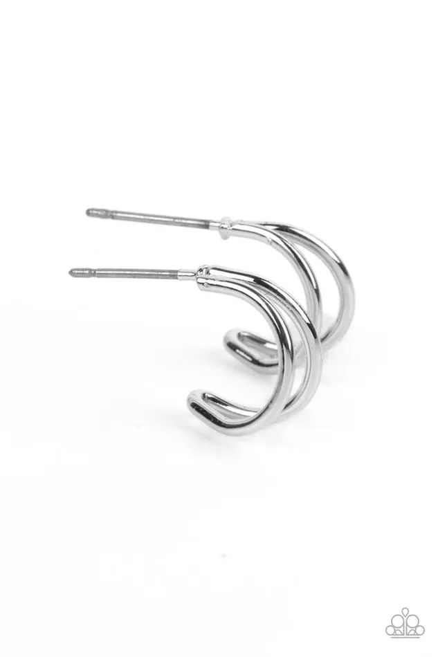 Paparazzi Earring Charming Crescents Silver Paparazzi Jewelry Earrings Paparazzi Earring Charming Crescents Silver Paparazzi Jewelry Earrings