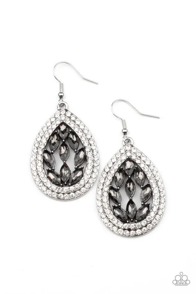 Paparazzi Earring Encased Elegance Silver Paparazzi Jewelry Earrings Paparazzi Earring Encased Elegance Silver Paparazzi Jewelry Earrings