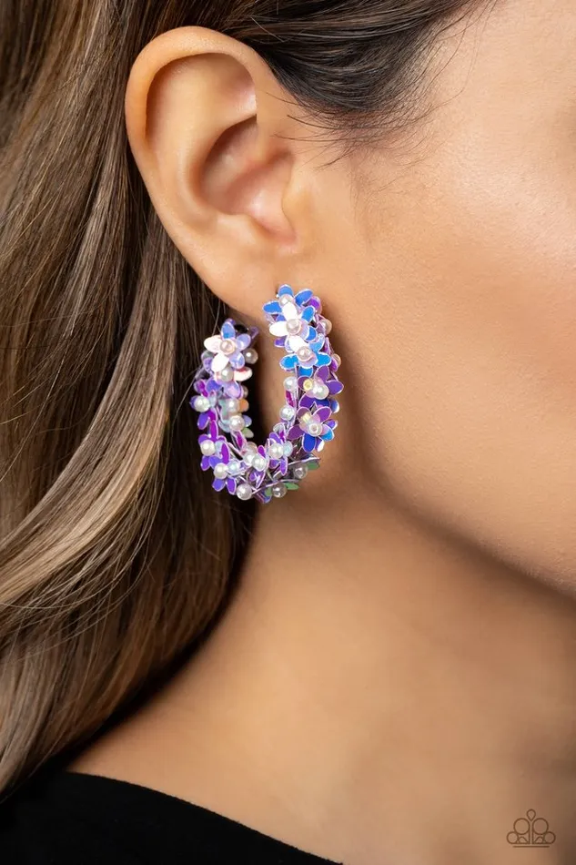 Paparazzi Earring Fairy Fantasia Purple Paparazzi Jewelry Earrings