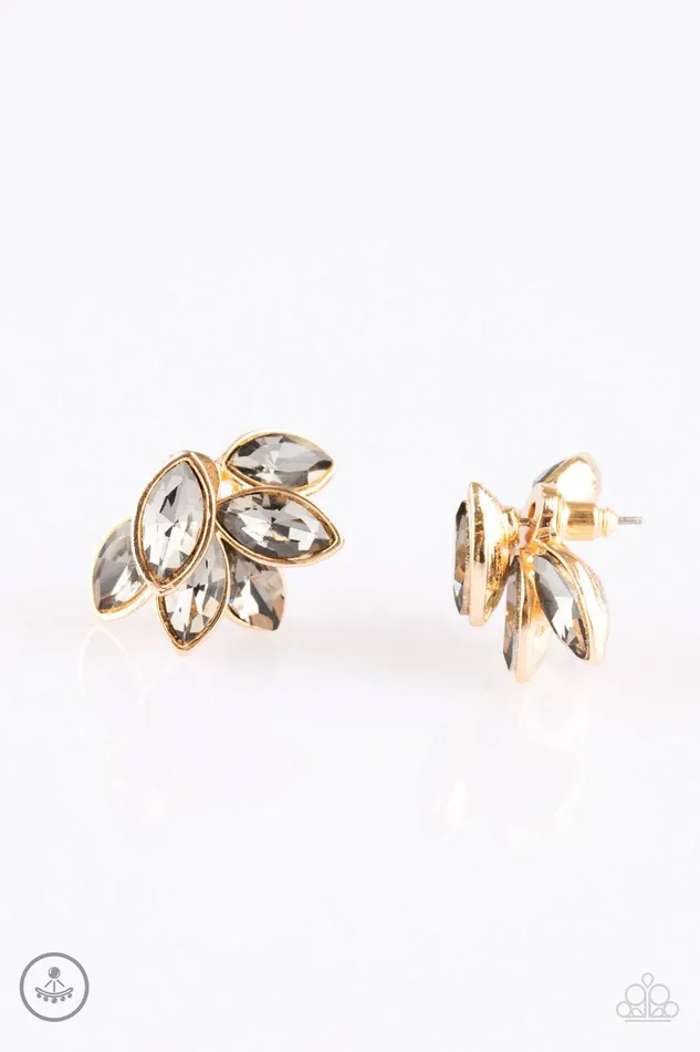 Paparazzi Earring Fanciest Of Them All Gold Paparazzi Jewelry Earrings