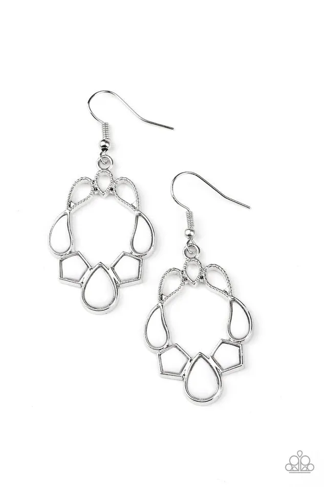 Paparazzi Earring Its Rude to STEER White Paparazzi Jewelry Earrings Paparazzi Earring Its Rude to STEER White Paparazzi Jewelry Earrings