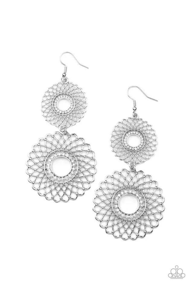 Paparazzi Earring Regal Roulette White Paparazzi Jewelry Earrings Paparazzi Earring Regal Roulette White Paparazzi Jewelry Earrings