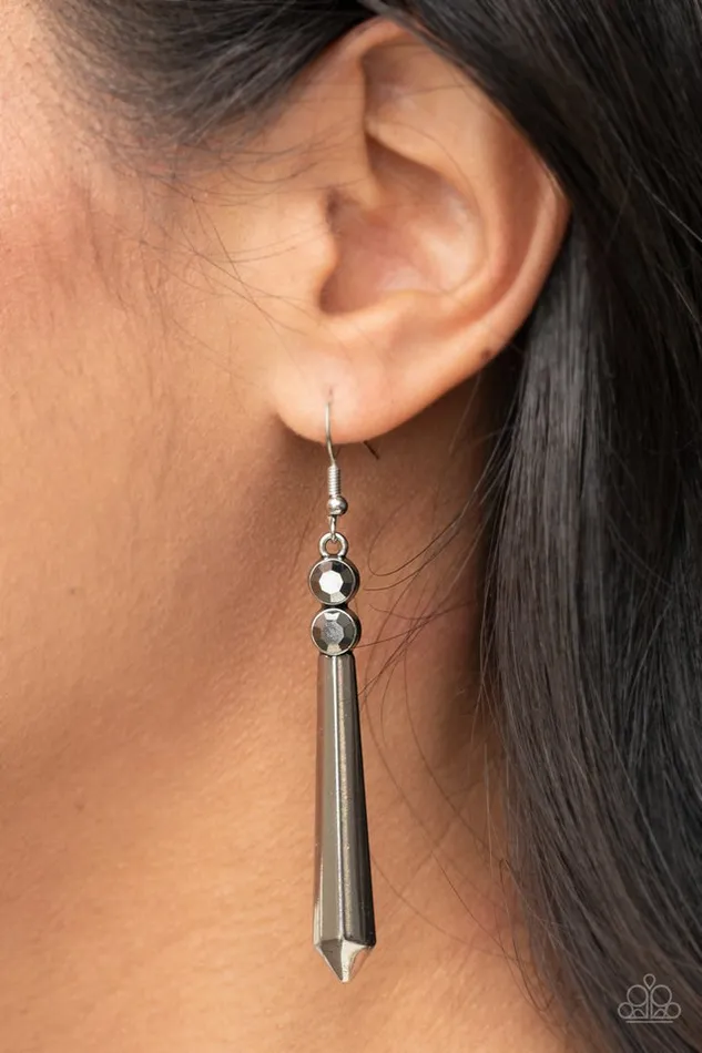 Paparazzi Earring Sparkle Stream Silver Paparazzi Jewelry Earrings