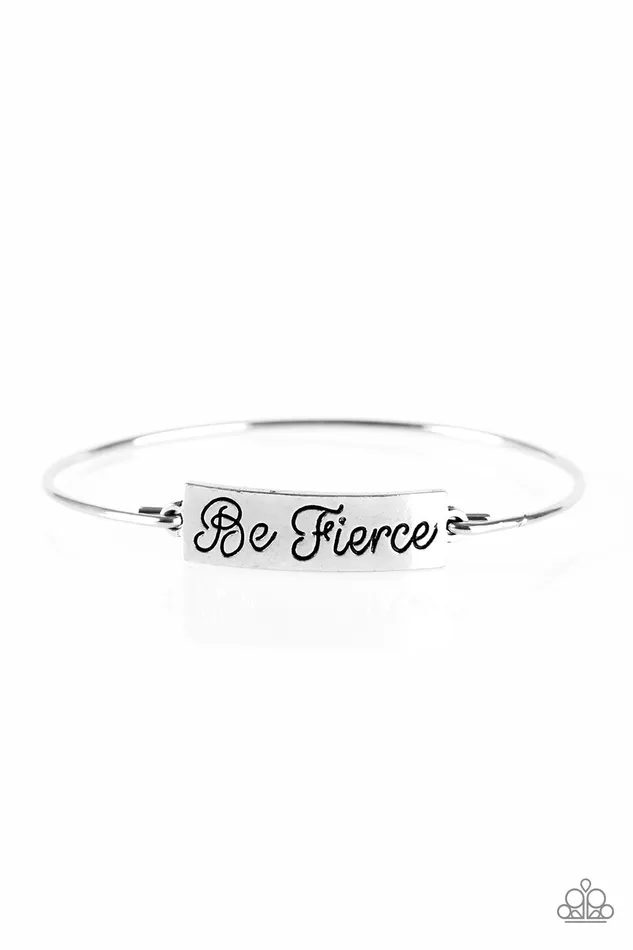 Paparazzi Jewelry Bracelets Paparazzi Bracelet Be Fierce Silver