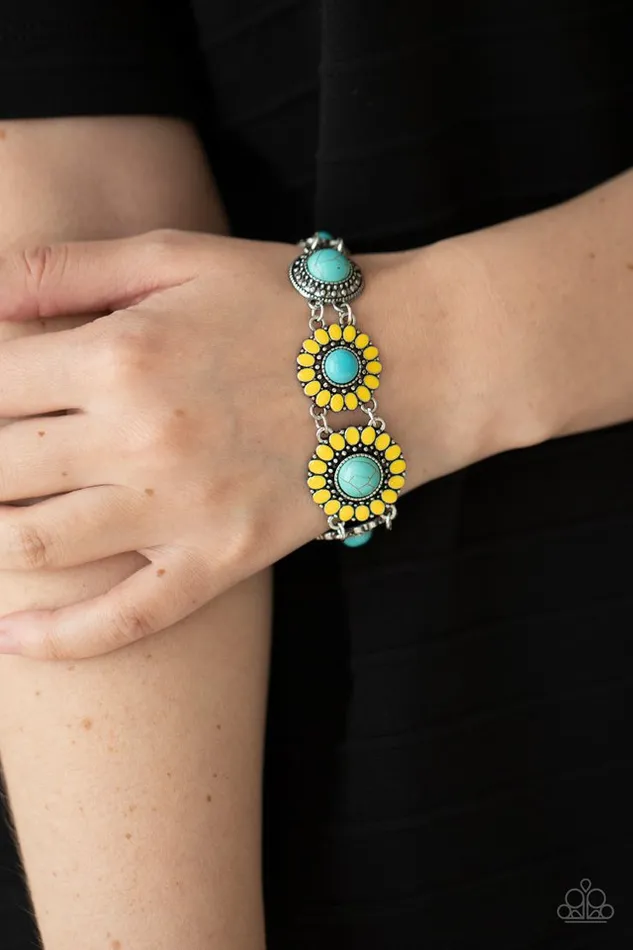 Paparazzi Jewelry Bracelets Paparazzi Bracelet Bodaciously Badlands Yellow