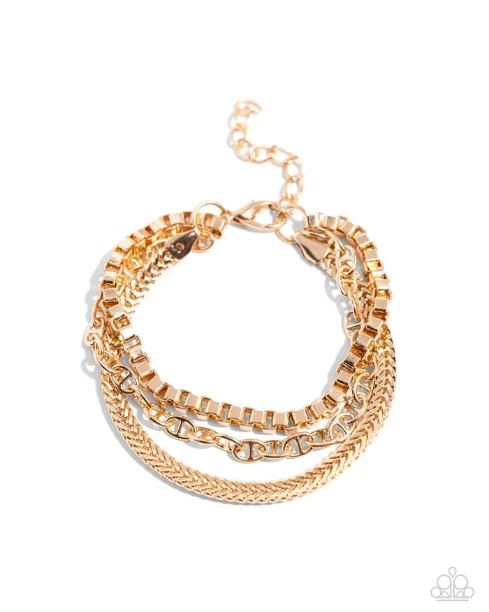 Paparazzi Jewelry Bracelets Paparazzi Bracelet Chain Cabaret Gold