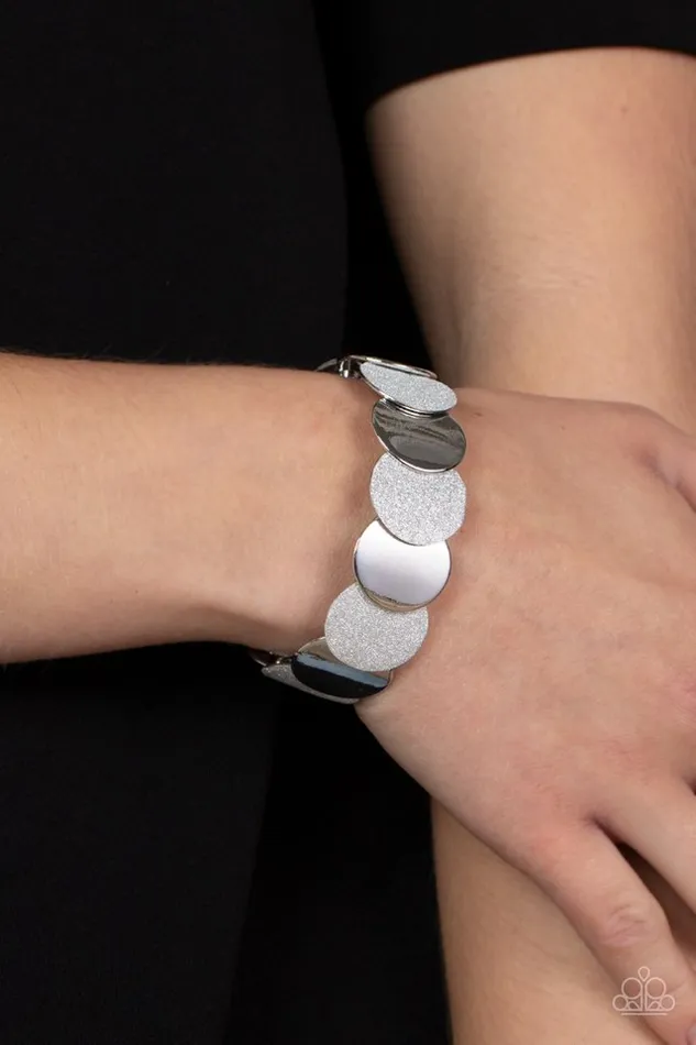 Paparazzi Jewelry Bracelets Paparazzi Bracelet Demurely Disco Silver