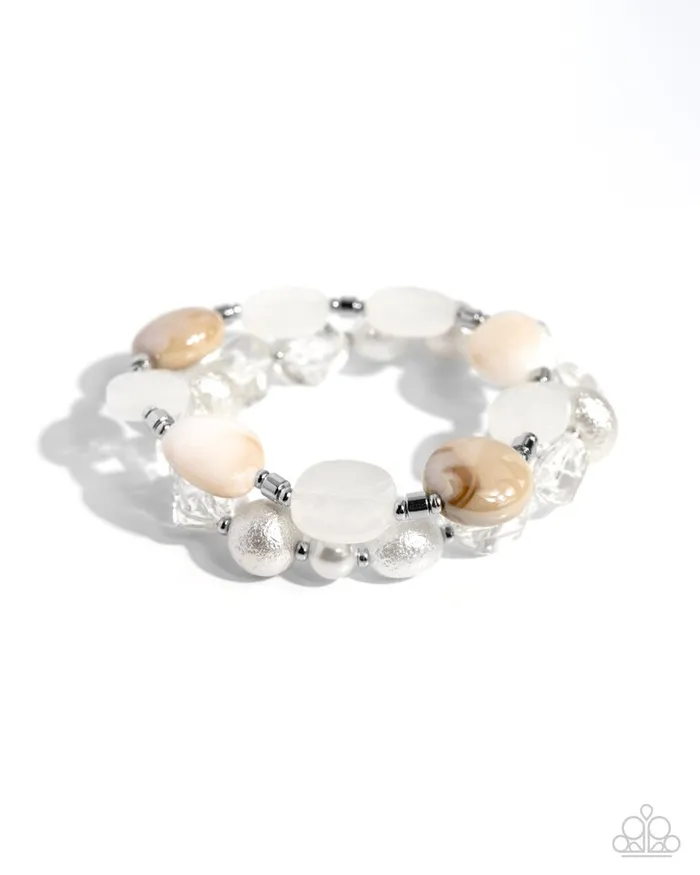 Paparazzi Jewelry Bracelets Paparazzi Bracelet Everyday Essentials White Paparazzi Jewelry Bracelets Paparazzi Bracelet Everyday Essentials White