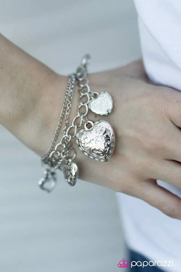 Paparazzi Jewelry Bracelets Paparazzi Bracelet Hard Not to Love Silver